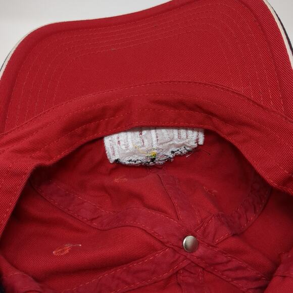 Horizon Strapback Hat Red One Size Embroidered Outdoor Port Authority - Picture 8 of 9